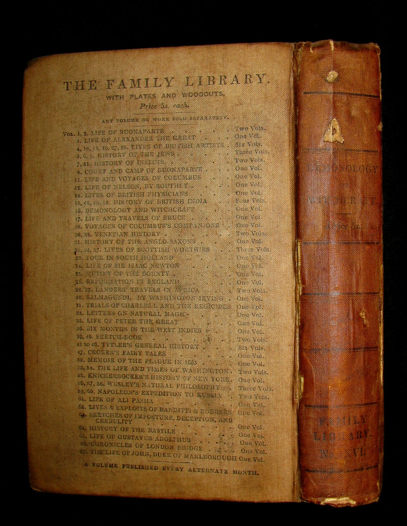 1831 Rare in Original Binding - Letters on Demonology & Witchcraft - WITCHES & FAIRIES.