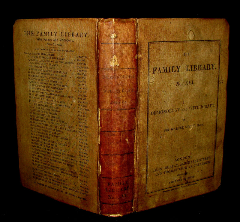 1831 Rare in Original Binding - Letters on Demonology & Witchcraft - WITCHES & FAIRIES.