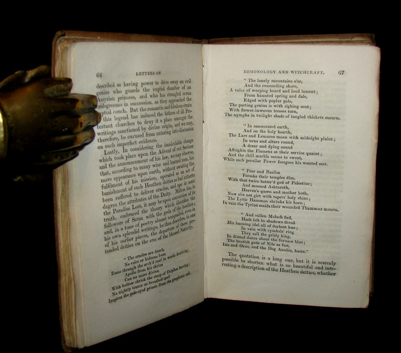 1831 Rare in Original Binding - Letters on Demonology & Witchcraft - WITCHES & FAIRIES.