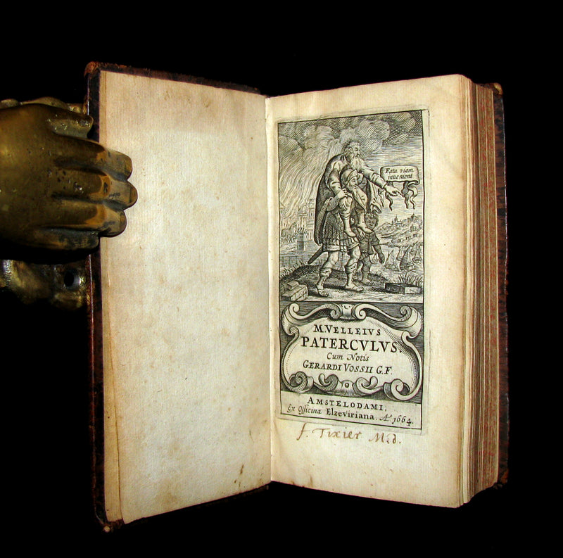 1664 Rare Latin Book - ROMAN HISTORY -  Historiae Romanae by Marcus Velleius Paterculus
