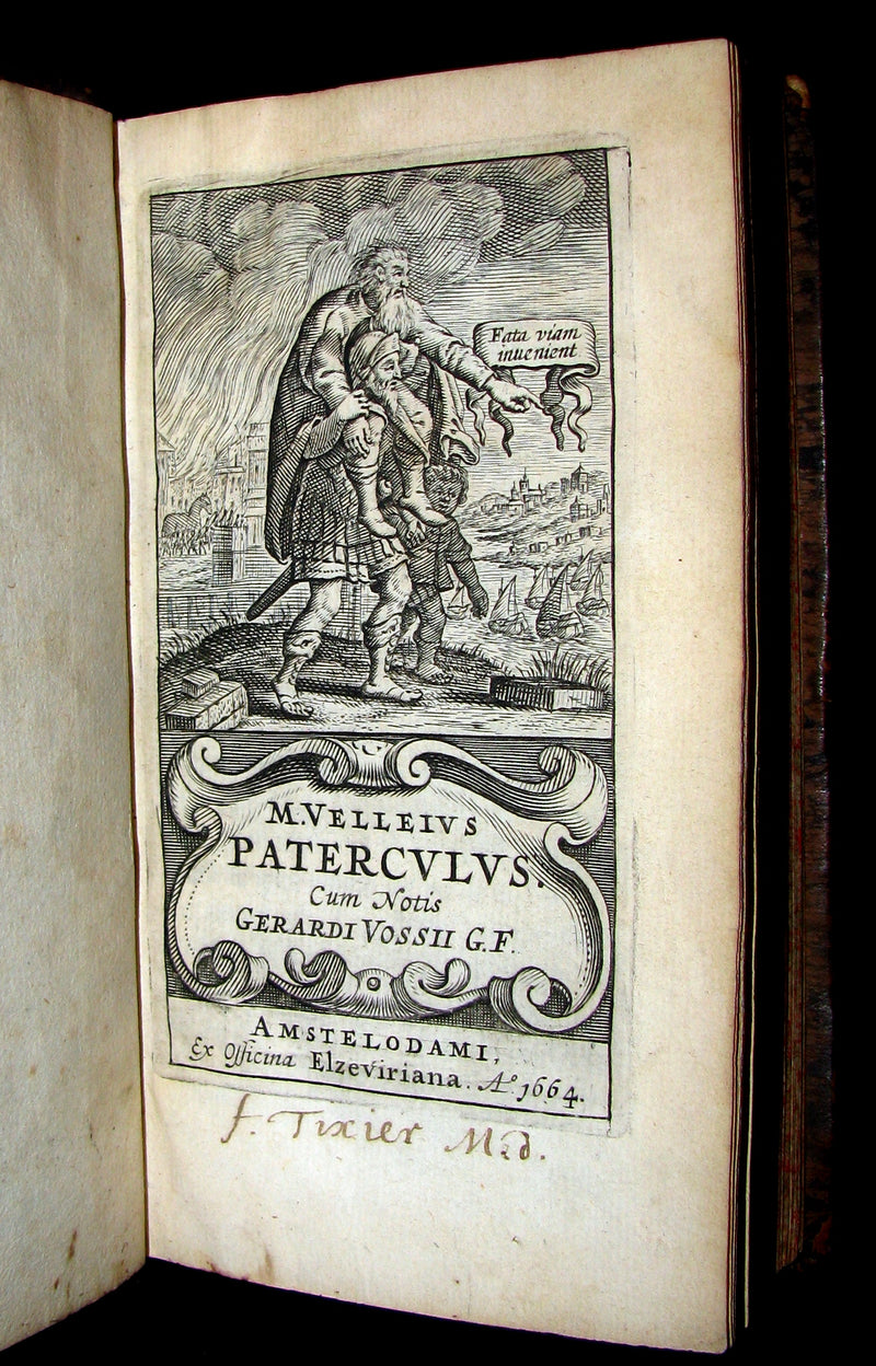 1664 Rare Latin Book - ROMAN HISTORY -  Historiae Romanae by Marcus Velleius Paterculus