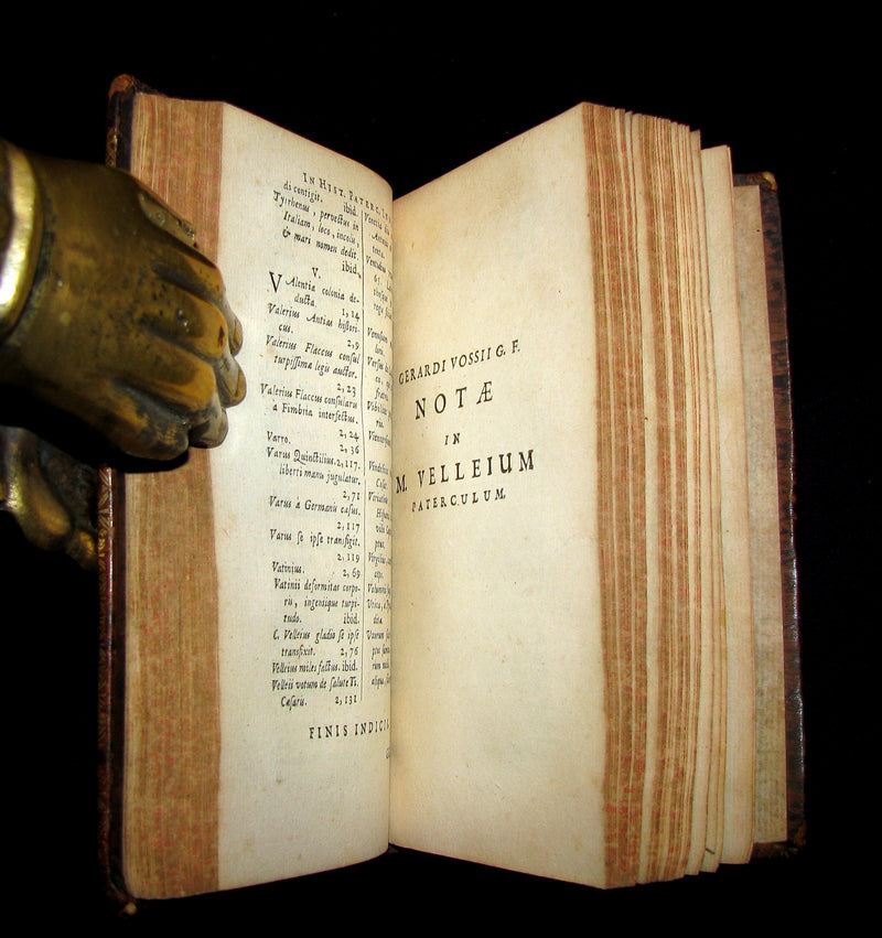 1664 Rare Latin Book - ROMAN HISTORY -  Historiae Romanae by Marcus Velleius Paterculus