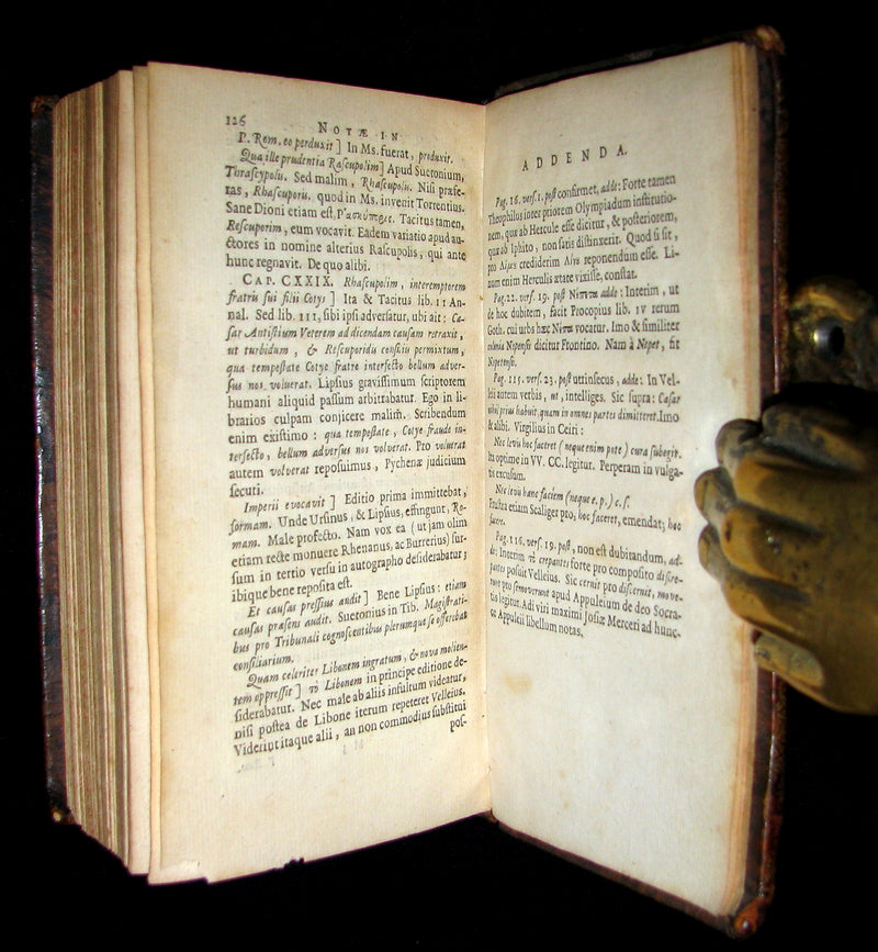 1664 Rare Latin Book - ROMAN HISTORY -  Historiae Romanae by Marcus Velleius Paterculus