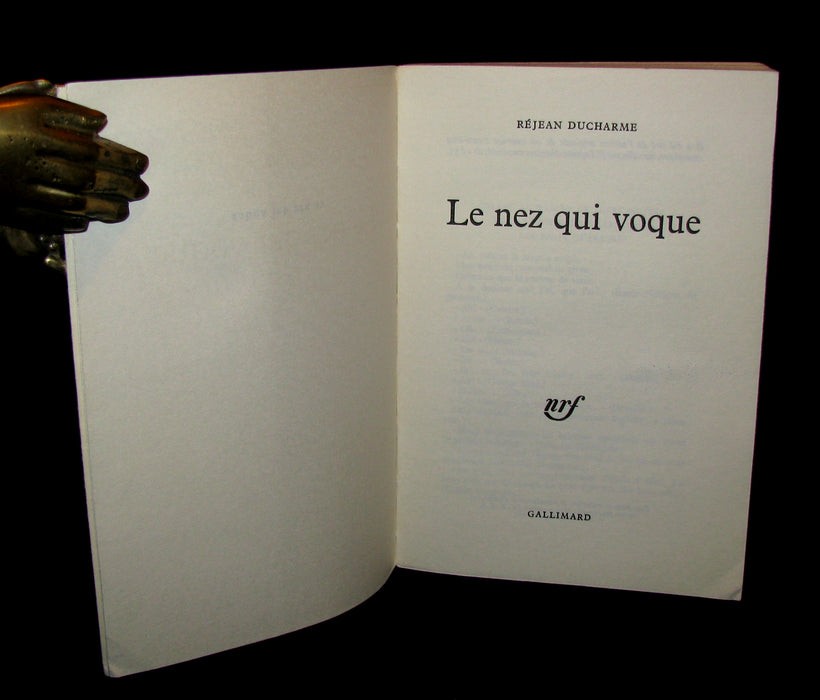 1967 First Edition French Book -  LE NEZ QUI VOQUE by Réjean Ducharme