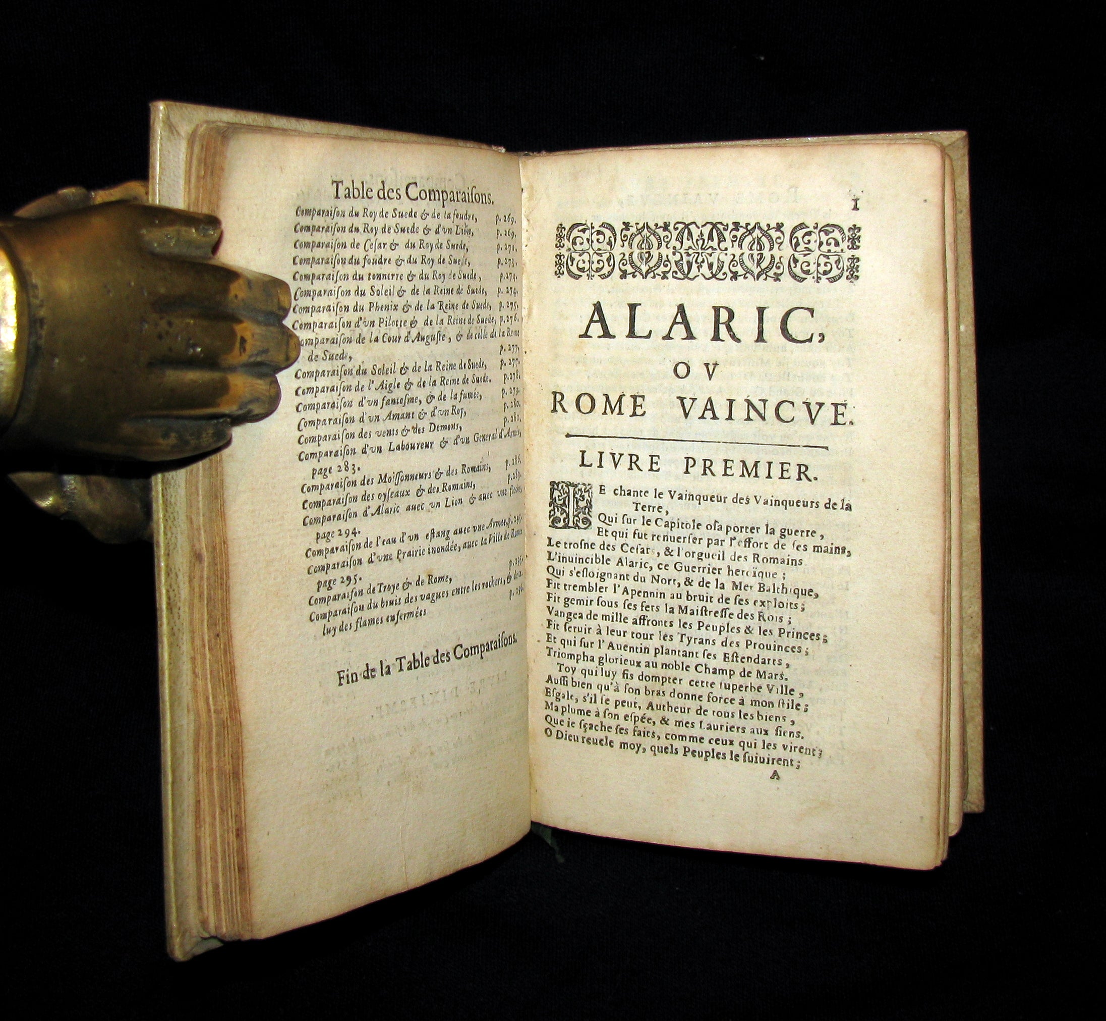1654 Scarce French Vellum Book - ALARIC King of the Visigoths by ...