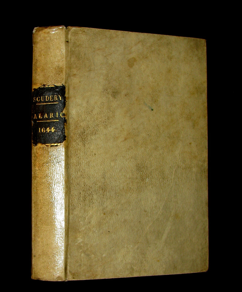 1654 Scarce French Vellum Book - ALARIC King of the Visigoths by Georges de Scudery