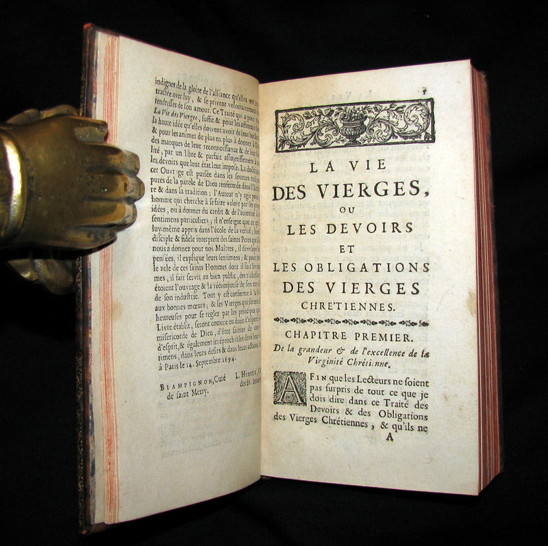 1695 Scarce French Book ~ The Life of Virgins, or the Duties and Obligations of Christian Virgins.