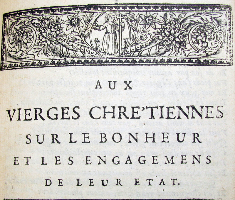 1695 Scarce French Book ~ The Life of Virgins, or the Duties and Obligations of Christian Virgins.