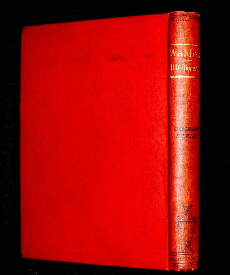 1888 Rare Victorian Book - WALDEN by Henry David Thoreau  with an introductory note by Will H Dircks
