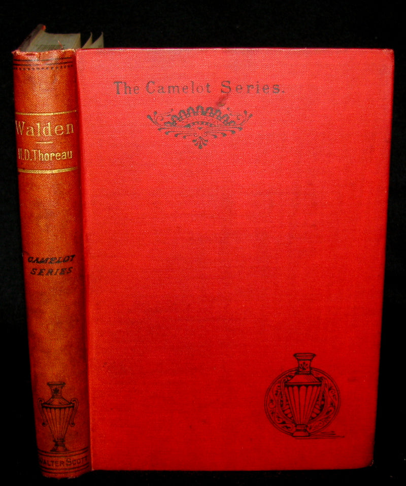 1888 Rare Victorian Book - WALDEN by Henry David Thoreau  with an introductory note by Will H Dircks