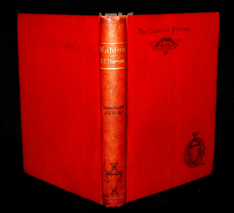 1888 Rare Victorian Book - WALDEN by Henry David Thoreau  with an introductory note by Will H Dircks
