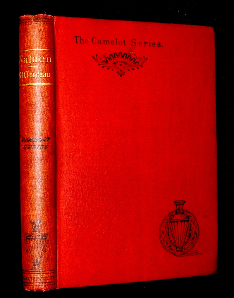 1888 Rare Victorian Book - WALDEN by Henry David Thoreau  with an introductory note by Will H Dircks