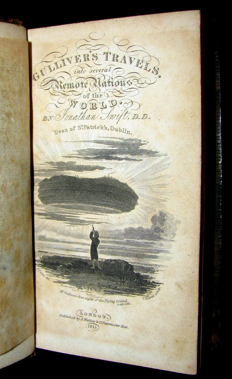 1815 Rare Book - Gulliver's Travels Into Several Remote Nations of the World. Jonathan Swift.