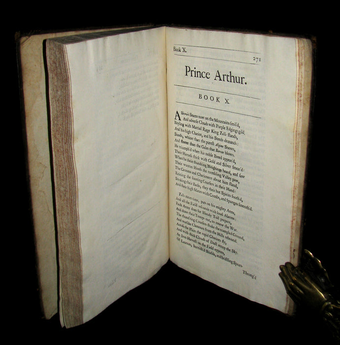 1695 Rare English Book ~ KING ARTHUR - Prince ARTHUR. An Heroick Poem. In Ten Books by Sir Richard Blackmore