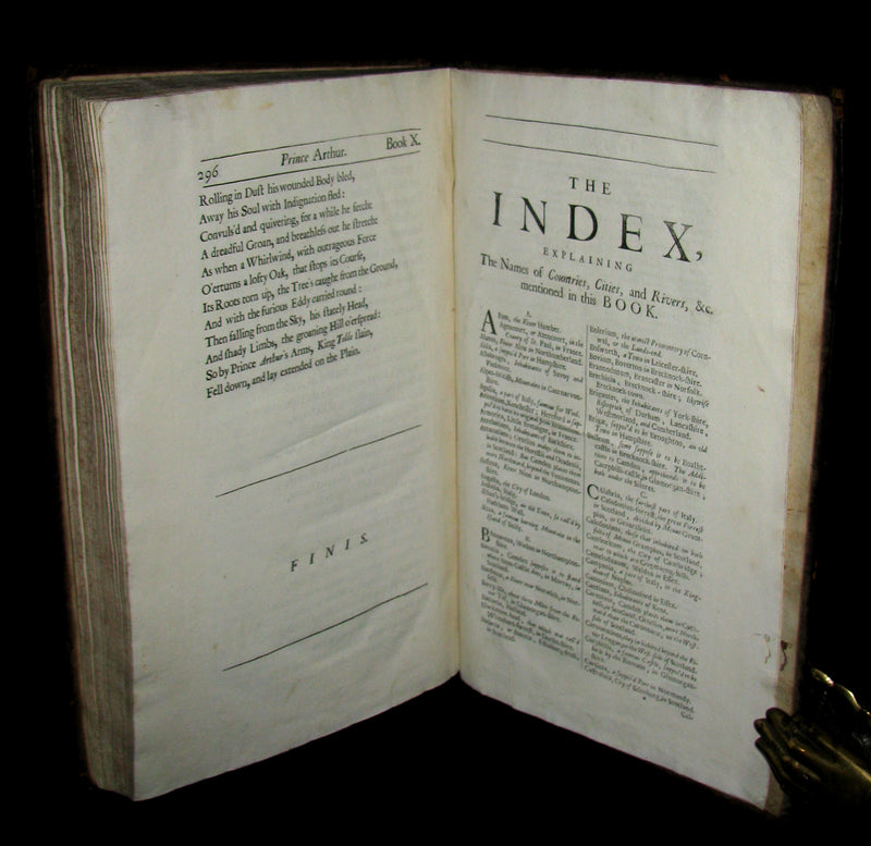 1695 Rare English Book ~ KING ARTHUR - Prince ARTHUR. An Heroick Poem. In Ten Books by Sir Richard Blackmore