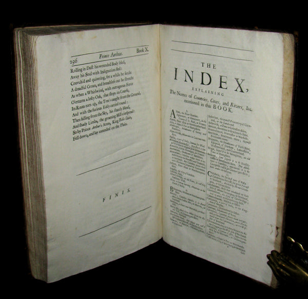 1695 Rare English Book ~ KING ARTHUR - Prince ARTHUR. An Heroick Poem. In Ten Books by Sir Richard Blackmore