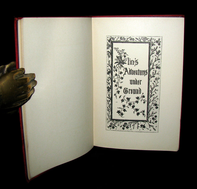 1886 Rare First Edition - Alice's Adventures Under Ground by Lewis Carroll.