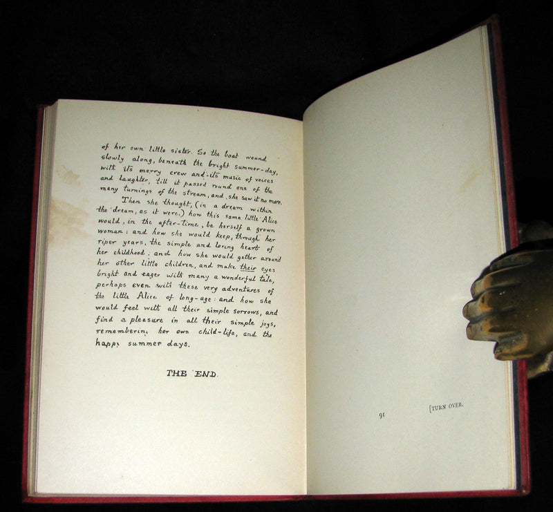 1886 Rare First Edition - Alice's Adventures Under Ground by Lewis Carroll.