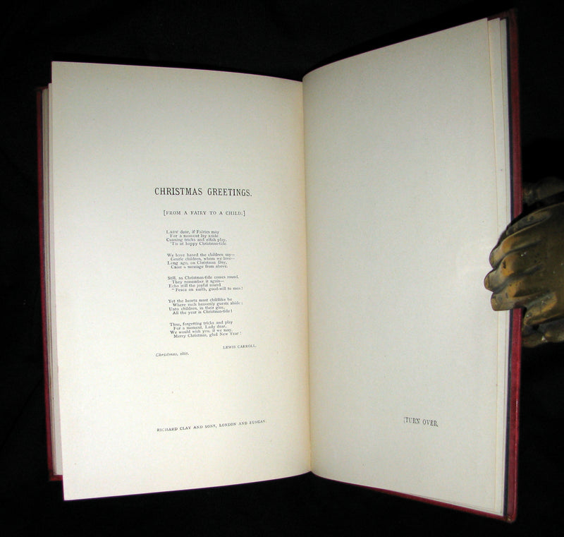 1886 Rare First Edition - Alice's Adventures Under Ground by Lewis Carroll.