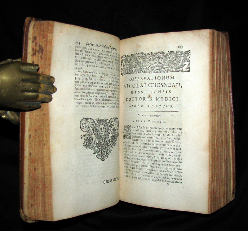 1672 Rare Medical 1stED Book - Doctor Chesneau Medical Observations and Remedies