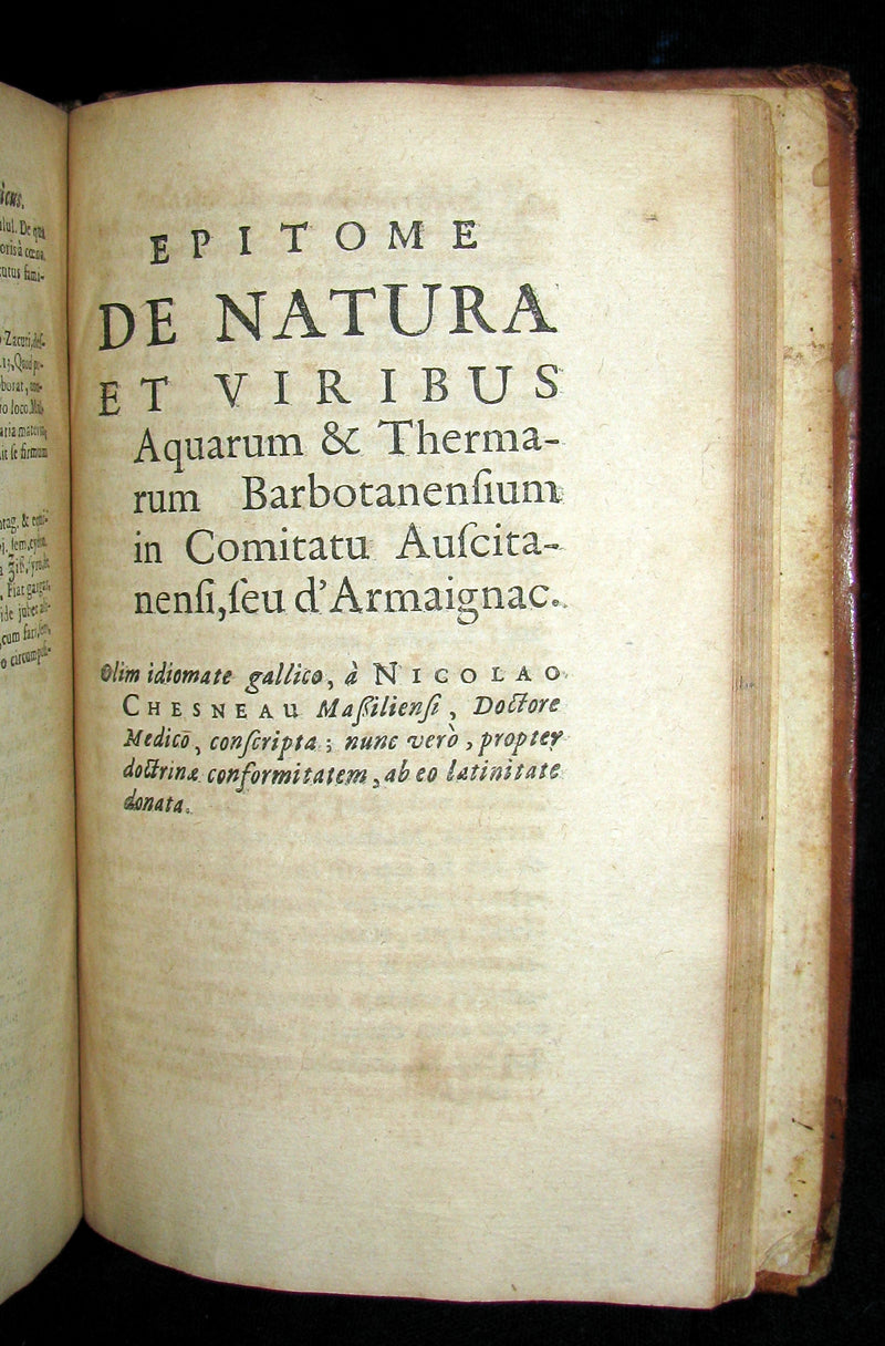 1672 Rare Medical 1stED Book - Doctor Chesneau Medical Observations and Remedies