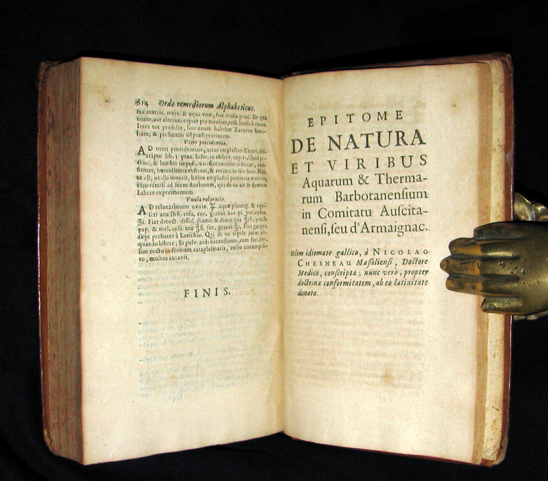 1672 Rare Medical 1stED Book - Doctor Chesneau Medical Observations and Remedies