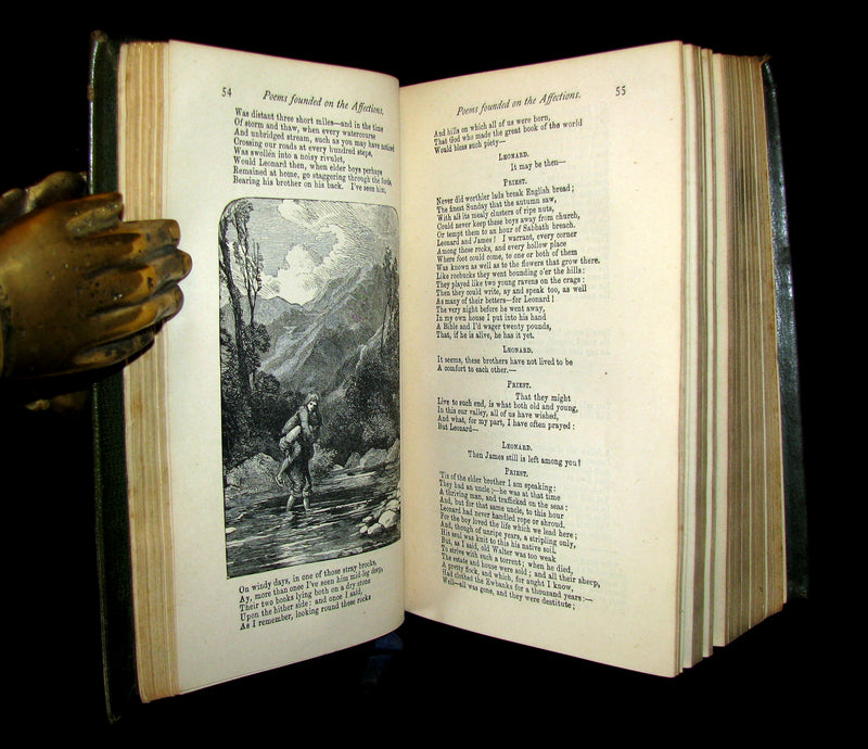 1873 Rare Victorian Book - The Poetical Works of WILLIAM WORDSWORTH illustrated