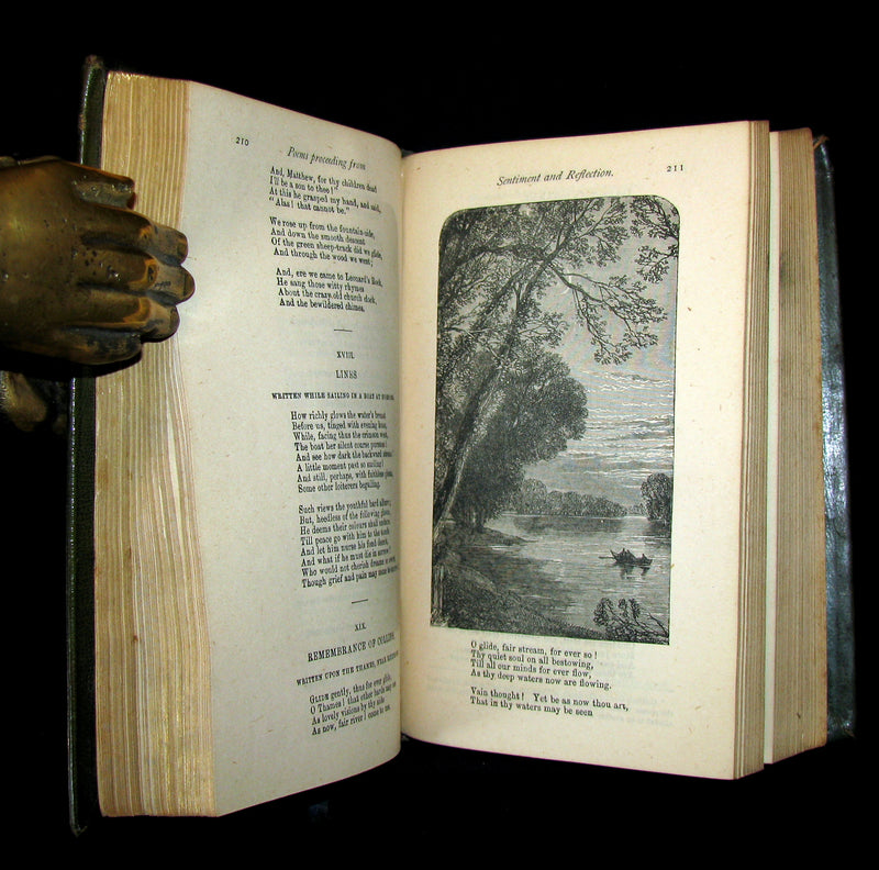 1873 Rare Victorian Book - The Poetical Works of WILLIAM WORDSWORTH illustrated