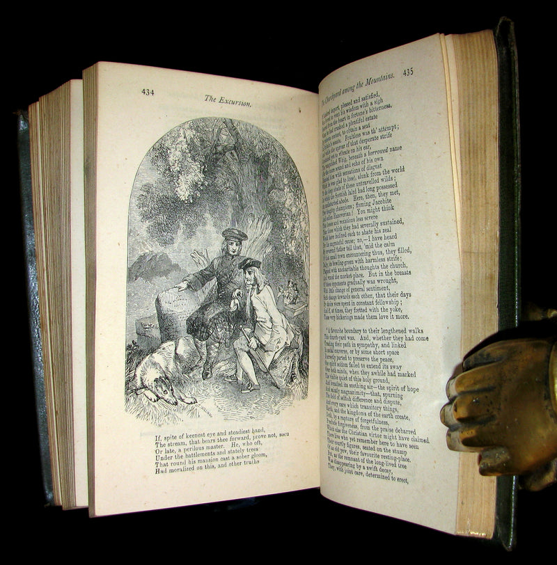 1873 Rare Victorian Book - The Poetical Works of WILLIAM WORDSWORTH illustrated