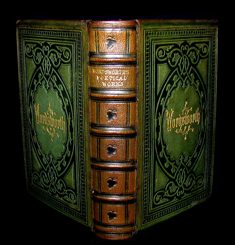 1873 Rare Victorian Book - The Poetical Works of WILLIAM WORDSWORTH illustrated