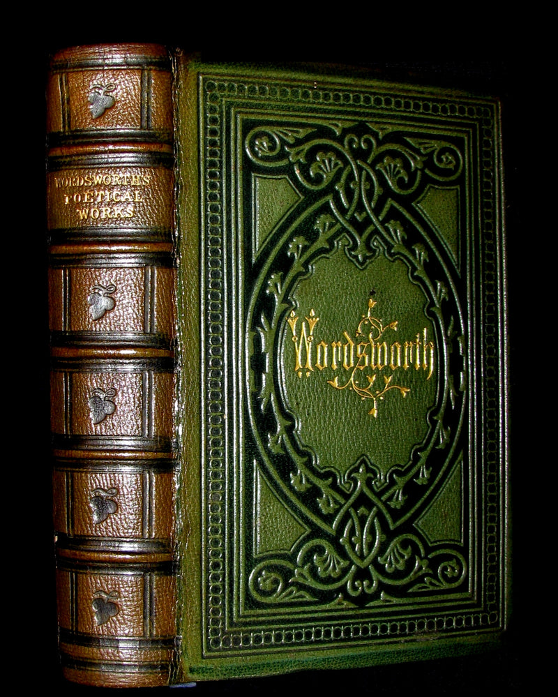 1873 Rare Victorian Book - The Poetical Works of WILLIAM WORDSWORTH illustrated