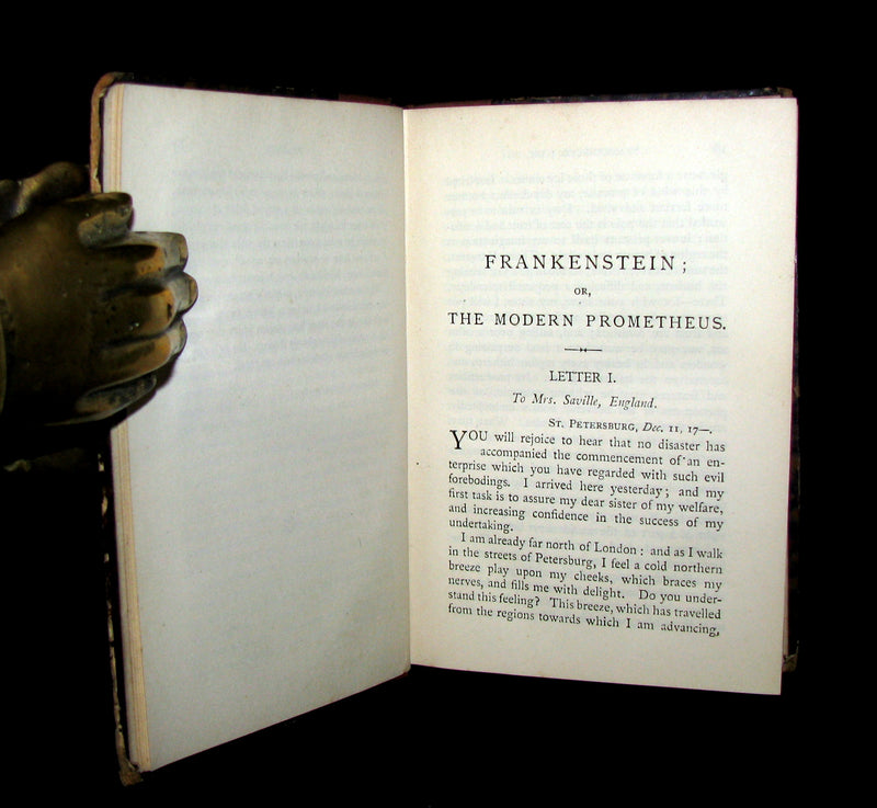 1888 Rare Book - FRANKENSTEIN  or, The Modern Prometheus by Mary Shelley