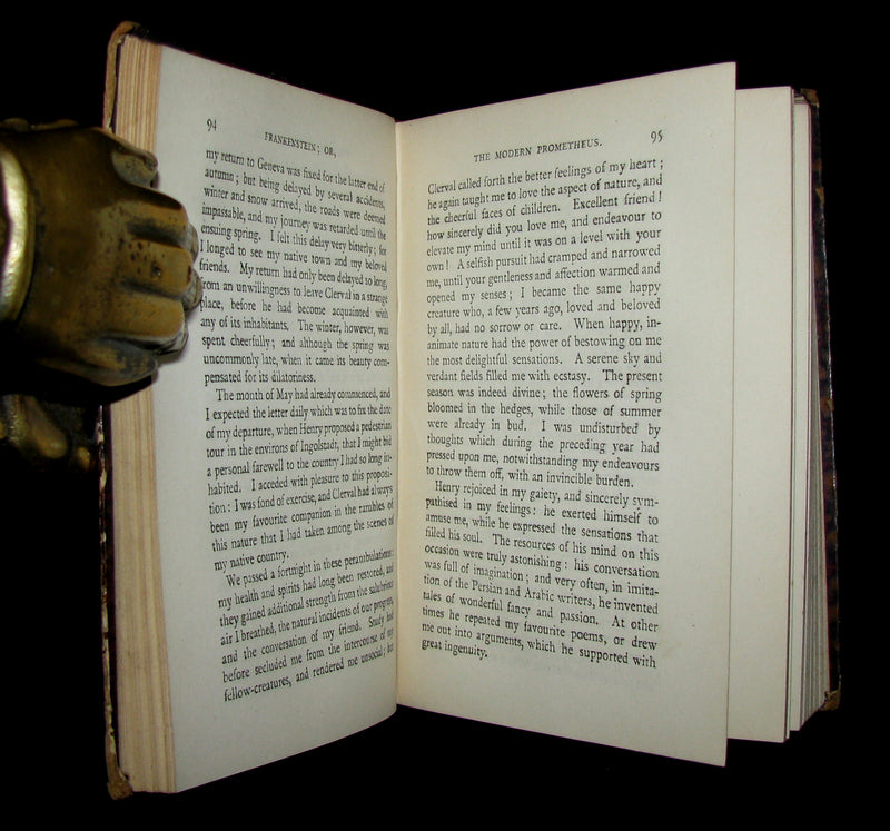 1888 Rare Book - FRANKENSTEIN  or, The Modern Prometheus by Mary Shelley