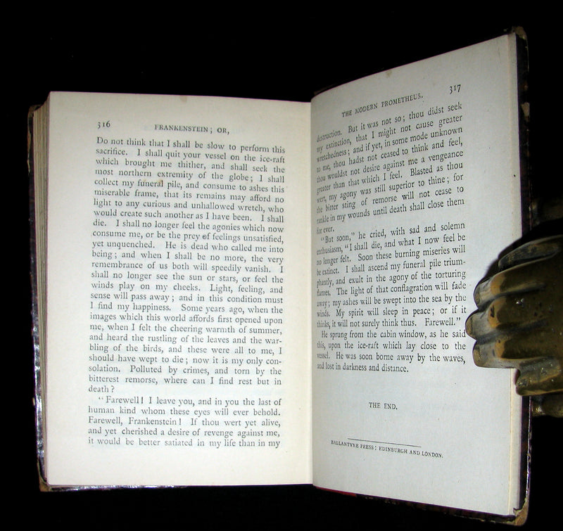 1888 Rare Book - FRANKENSTEIN  or, The Modern Prometheus by Mary Shelley