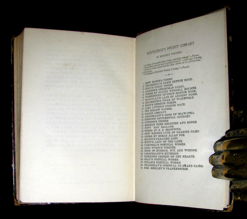 1888 Rare Book - FRANKENSTEIN  or, The Modern Prometheus by Mary Shelley