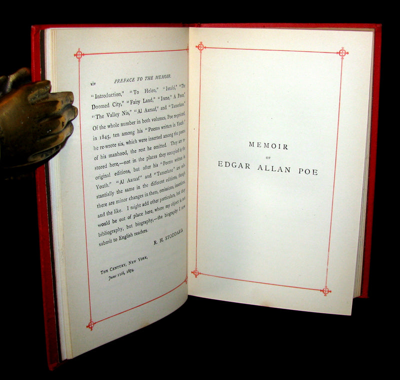 1880 Scarce Book - Poems by Edgar Allan POE (The Raven, Lenore, Ulalume, ...). Berlin Edition.