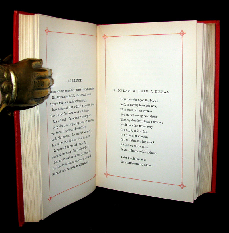 1880 Scarce Book - Poems by Edgar Allan POE (The Raven, Lenore, Ulalume, ...). Berlin Edition.