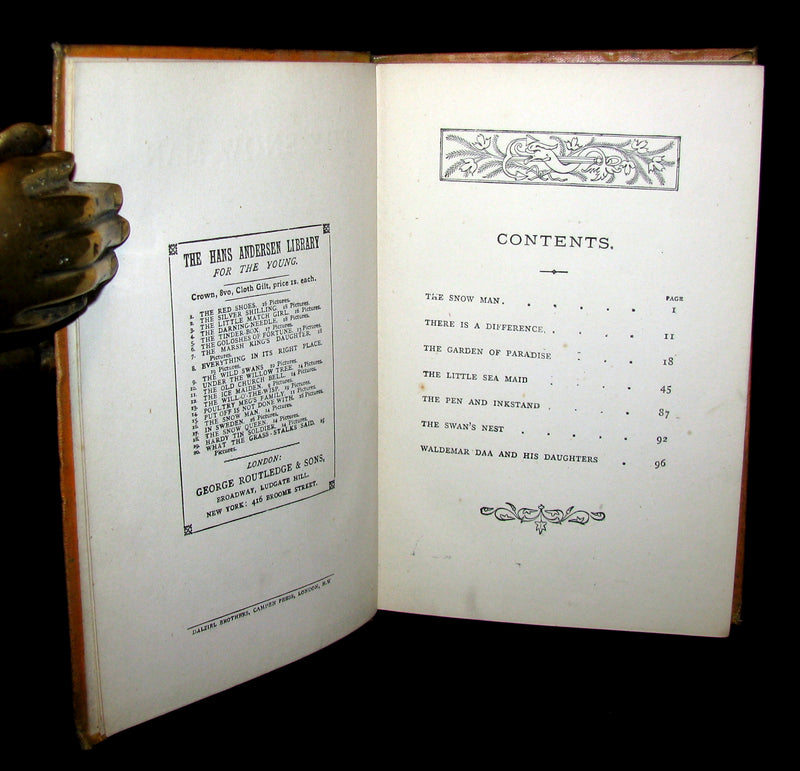 1890's Scarce Victorian Edition - Hans Christian Andersen - The Snow Man and Other Tales