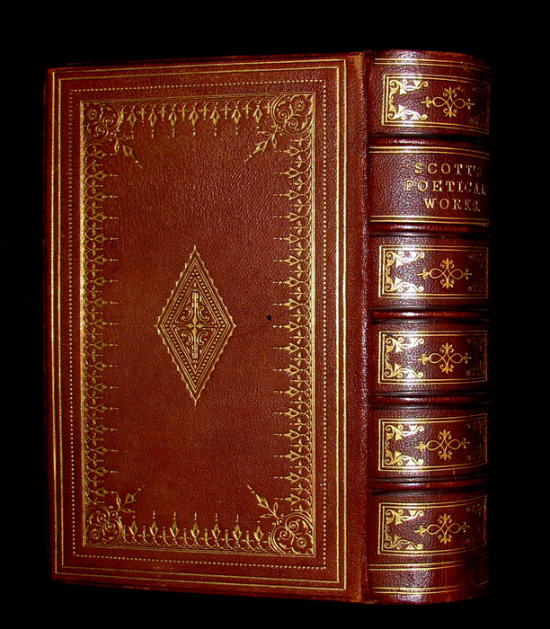 1857 Rare Book ~ The Poetical Works of Sir Walter Scott Illustrated by E. H. Corbould