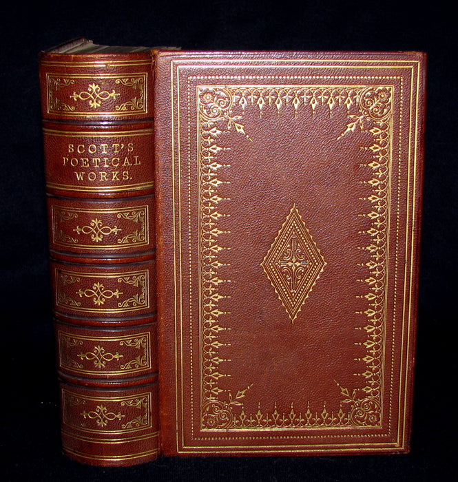 1857 Rare Book ~ The Poetical Works of Sir Walter Scott Illustrated by E. H. Corbould