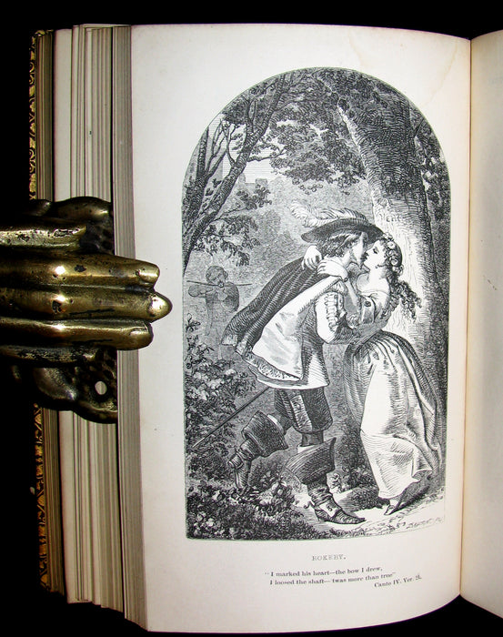 1857 Rare Book ~ The Poetical Works of Sir Walter Scott Illustrated by E. H. Corbould