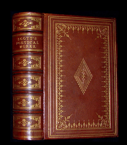 1857 Rare Book ~ The Poetical Works of Sir Walter Scott Illustrated by E. H. Corbould