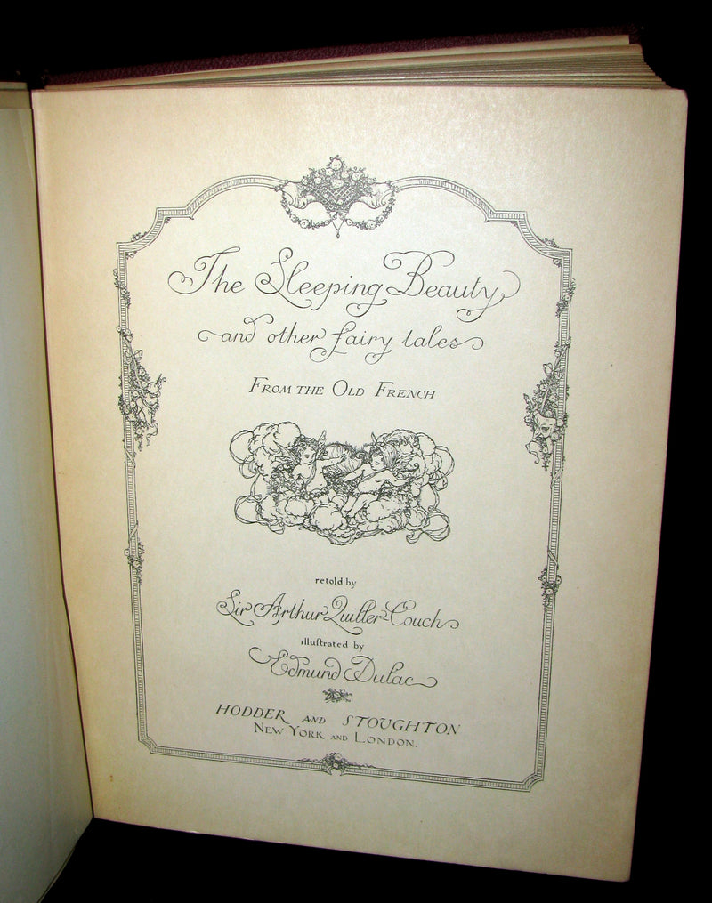 1910 Rare Book - The Sleeping Beauty & Other Fairy Tales Illustrated by Edmund Dulac