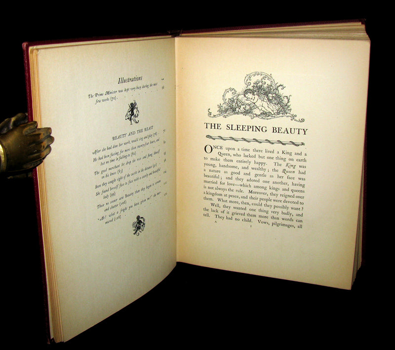 1910 Rare Book - The Sleeping Beauty & Other Fairy Tales Illustrated by Edmund Dulac