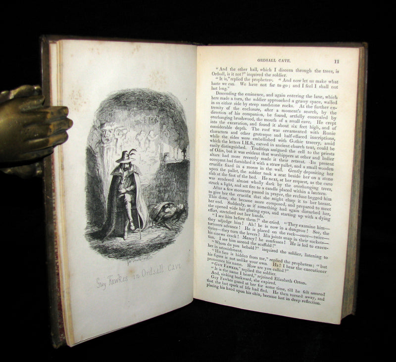 1857 Rare Book - Guy Fawkes, or the Gunpowder Treason illustrated by CRUIKSHANK