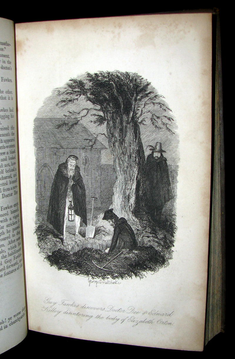 1857 Rare Book - Guy Fawkes, or the Gunpowder Treason illustrated by CRUIKSHANK