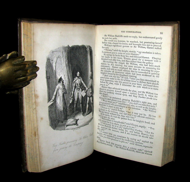 1857 Rare Book - Guy Fawkes, or the Gunpowder Treason illustrated by CRUIKSHANK