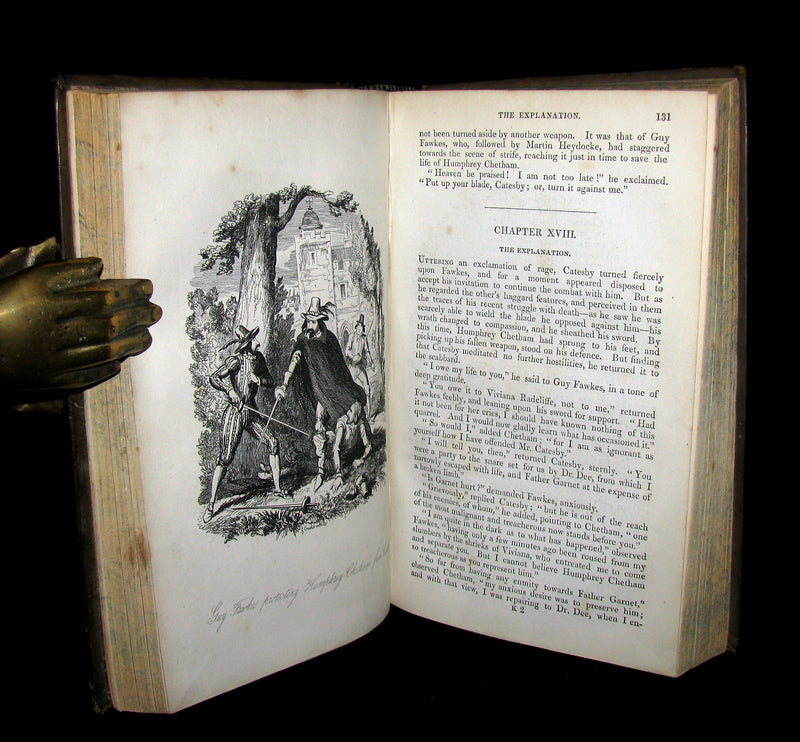 1857 Rare Book - Guy Fawkes, or the Gunpowder Treason illustrated by CRUIKSHANK