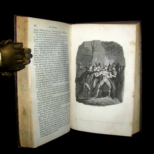 1857 Rare Book - Guy Fawkes, or the Gunpowder Treason illustrated by CRUIKSHANK