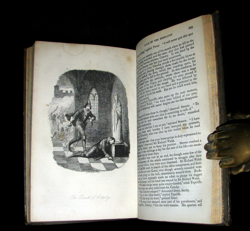 1857 Rare Book - Guy Fawkes, or the Gunpowder Treason illustrated by CRUIKSHANK